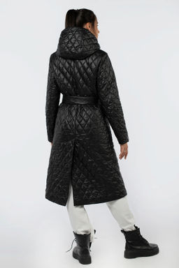 01-11383 Пальто женское демисезонное (пояс) - El podio фото 6