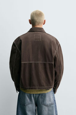 CONTRAST TEXTURED JACKET - Zara фото 3