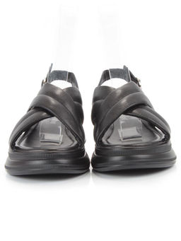 08-PEE37-2 BLACK Босоножки женские (натуральная кожа) - Фабричный китай фото 6