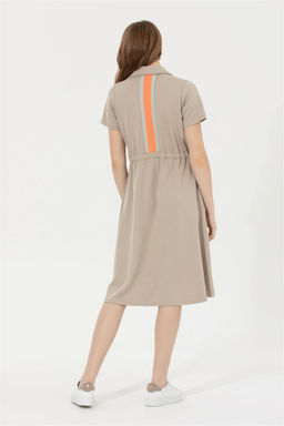Женское трикотажное платье цвета хаки Неожиданная скидка в корзине - U.s. polo assn фото 5