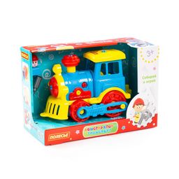 Конструктор-транспорт Паровоз (48 элементов) (в коробке)