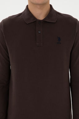 Erkek Koyu Kahverengi Basic Sweatshirt - U.s. polo assn фото 20