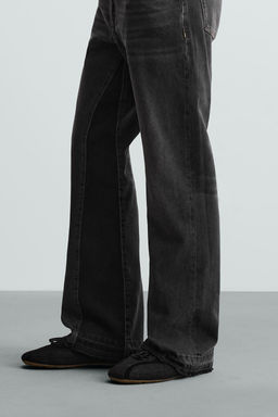 JEANS FLARE FIT ROTOS / Negro - Zara фото 14