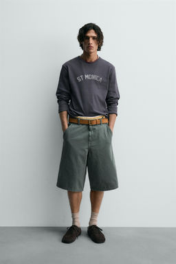 RELAXED FIT LIMITED EDITION BERMUDA SHORTS - Zara фото 10