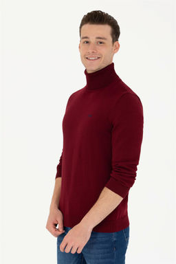 U. S. Polo Assn Мужской бордово-красный базовый свитер - U.s. polo assn фото 10