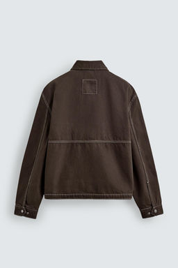 CONTRAST TEXTURED JACKET - Zara фото 8