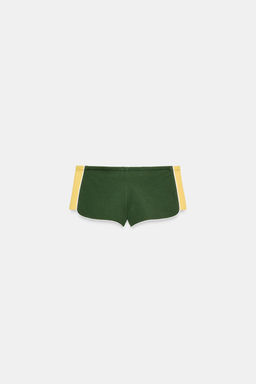 SHORTS MINI BANDA LATERAL / Verde - Zara фото 4