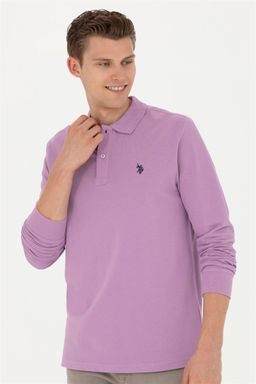 Мужской сиреневый базовый свитшот - U.s. polo assn фото 10