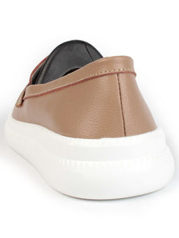 03-ZL-8501 DK. BEIGE/BROWN Полуботинки женские (натуральная кожа) - Фабричный китай фото 6