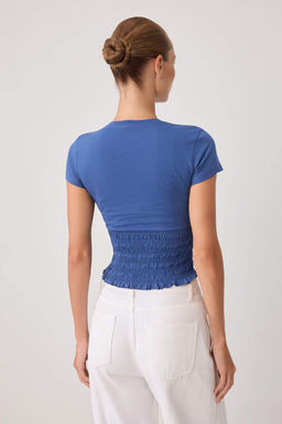 Ind_go Fitted/V_cuda Oturan Bask_l_ Gipeli _rme T-Shirt TWOSS26TS00382 - Trendyolmilla фото 4