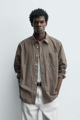 RELAXED FIT CHECK SHIRT - Zara фото 2