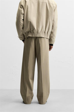 VISCOSE/COTTON WIDE FIT TROUSERS - Zara фото 3