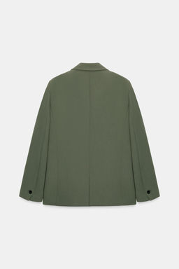 BLAZER RECTA HOMBRERAS / Khaki - Zara фото 8