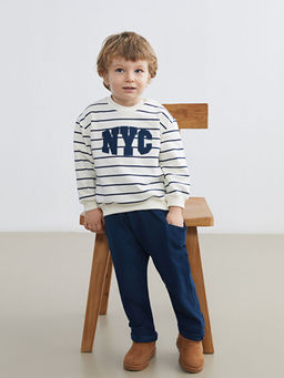 Nak??l? Erkek Bebek Sweatshirt ve Pantolon 2li