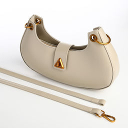 Сумка женская багет на молнии, цвет молочный - Textura фото 7