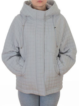 8039 LT. BLUE Куртка стеганная демисезонная женская (100 гр. холлофайбер) - Fashion фото 3