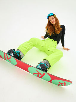 Брюки зимние женские / сноубордические Alpha Endless Симфония склона_YEL Желто-зеленый  фото 22