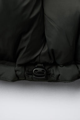 WATER-REPELLENT 50% FEATHER AND 50% DOWN PUFFER JACKET WITH LABEL