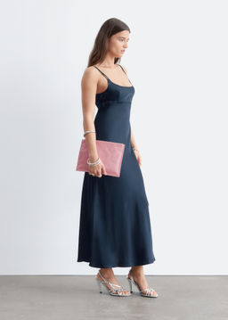 Vestido lencero midi con doble tirante - H&m фото 2