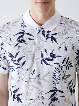 Polo Yaka K?sa Kollu Desenli Pike Erkek Ti??rt