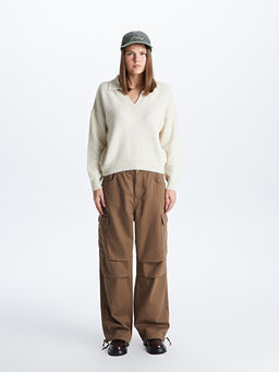 Jogger Kad?n Kargo Jean Pantolon