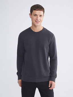 Bisiklet Yaka Erkek Sweatshirt