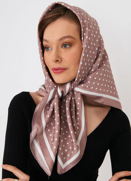 Большой, мягкий, тонкий и очень нежный двусторонний палантин с рисунком. - Tantino фото 11