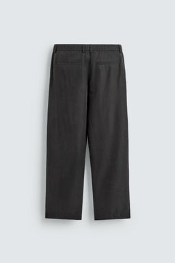 PANTAL?N FLUIDO RELAXED FIT / Negro - Zara фото 7