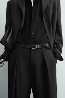 PINSTRIPED PLEATED TROUSERS - Zara фото 5