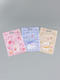 Цена за 50 шт. Пакет подарочный, с zip-lock застежкой, "Милые зверята", 15х23 ± 1см МИКС