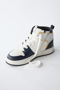 MULTI-PIECE HIGH-TOP SNEAKERS