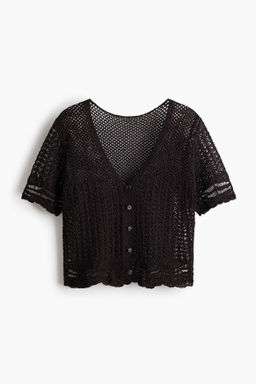 Top playero efecto crochet