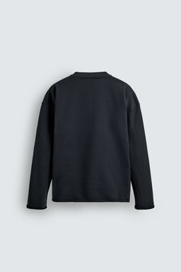 CREW NECK SWEATSHIRT WITH IRREGULAR FINISH - Zara фото 8