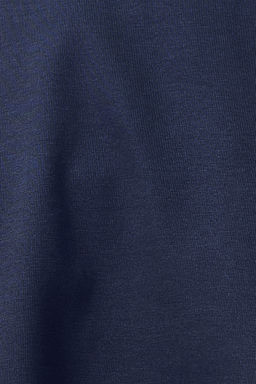 Lacivert-Fusya 2li Paket %100 Pamuk Relax/Rahat Kesim Crop Orme T-Shirt TWOSS24TS00224