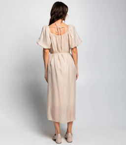 Платье #КТ6185, бежевый