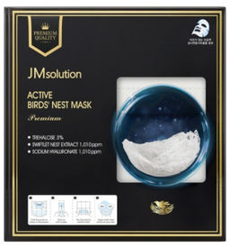 НОВИНКА! JMSOLUTION Тканевая премиум-маска с ласточкиным гнездом Active Birds Nest Mask Premium (33 мл)  фото 2