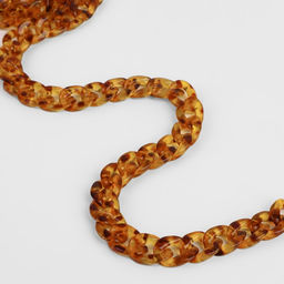 Цепочка для сумки, пластиковая, 17 23 мм, 120 см, цвет черепаховый - Арт узор фото 6