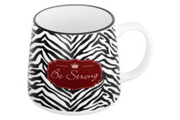 Кружка 340 мл 13*9,5*9 см Сафари: зебра NEW BONE CHINA