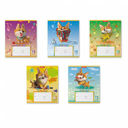 Цена за 280 шт. Тетрадь школьная ученическая ErichKrause Корги, 12 листов, линейка (в плёнке по 10 шт.)  фото 2