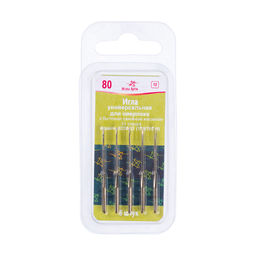 Иглы для быт. шв. машин АРТИ 0220-02 (№80) универсальные для оверлока 5 шт в блистере