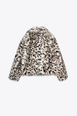 ANIMAL PRINT FAUX FUR JACKET ZW COLLECTION - Zara фото 8