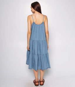 Джинсовый сарафан #КТ22078, голубой