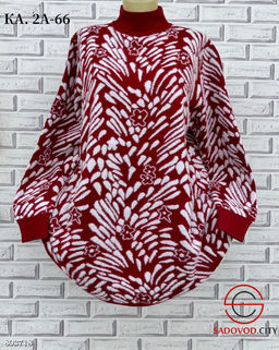 Туника, альпака с принтом