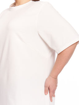Платье из плотного трикотажа PP51506WHT04