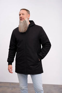 Полупальто мужское демисезонное "HN-6" черный Полупальто мужское демисезонное "HN-6" черный