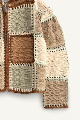 CHAQUETA PUNTO CROCHET CAPUCHA LIMITED EDITION / Multicolor - Zara фото 9