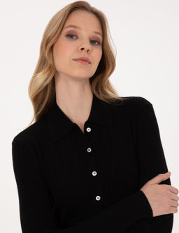 Siyah Slim Fit Triko H_rka - Pierre cardin фото 2