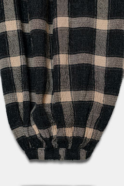 ZW COLLECTION CHECK BALLOON TROUSERS - Zara фото 10