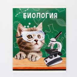 Предметная тетрадь, 48 листов, МИЛЫЕ ПИТОМЦЫ, со справочными материалами Биология, обложка мелованный картон 230 гр., внутренний блок в клетку 80 гр., белизна 96%,блок №1. - Artfox study фото 7