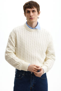 Jersey en punto trenzado Regular Fit - H&m фото 2